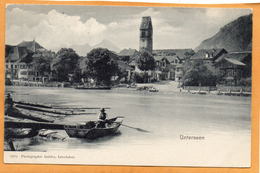 Unterseen Switzerland 1900 Postcard - Unterseen