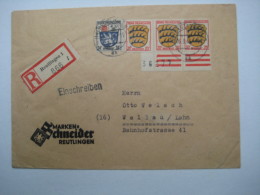1948 , Brief Aus  Reutlingen  Mit Bogenecke Mit  Bogennummer - Other & Unclassified
