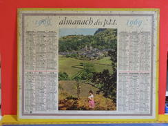 Calendrier > Béost Basse Pyrénées - Almanach Des P.T.T. 1969 - Vendu En état, Carton Uniquement - Grand Format : 1961-70