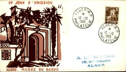 ALGERIE - Premier Jour Musée Du Bardo 1955 - P21242 - FDC