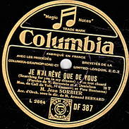 78 T. - 25 Cm - état B -  Jean SORBIER - JE N'AI REVE QUE DE VOUS - LISE - 78 T - Disques Pour Gramophone