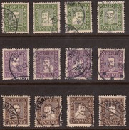 Denmark 1924 300th Anniv. Danish Postal Union Full Set, Cancelled, Sc# 164-175 - Oblitérés