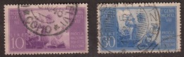 Italy 1948 Cancelled, Sc# 493-494 - 1946-60: Afgestempeld