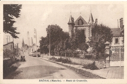 CPA Bréhal - Route De Granville - Brehal