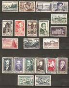 France  1952  Lot 21 Timbres Oblitérés Année Compléte 919 à 939  Côte 106€  Départ Petit Prix - Lots & Kiloware (mixtures) - Max. 999 Stamps