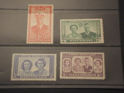 BASUTOLAND - 1947 VISITA REALE  4 VALORI  - NUOVI(++) - 1933-1964 Crown Colony