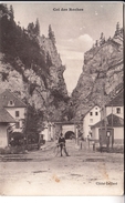 COL DES ROCHES-TUNNEL FRANCO-SVIZZERO-UOMO IN BICICLETTA-VELO--ORIGINALE D'EPOCA 100% - Roches