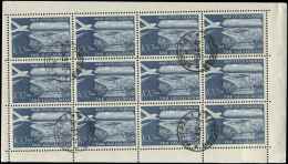 YOUGOSLAVIE PA 40 : 100d. Bleu-gris, Feuillet De 12, Obl., TB - Other & Unclassified