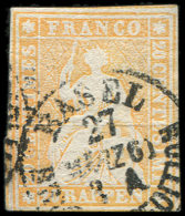 SUISSE 29a : 20r. Orange, Papier Moyen, Obl. Càd Bâle 27/3/61, TB - Other & Unclassified