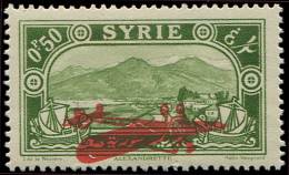 SYRIE PA 38a : 0p.50 Vert, Surcharge RENVERSEE, TB - Other & Unclassified