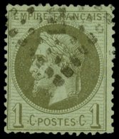 25    1c. Vert Bronze, Oblitéré Ambulant, TB - Other & Unclassified