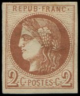 40Bb  2c. MARRON, R II, Forte Ch. Mais Très Frais, TB - Otros & Sin Clasificación