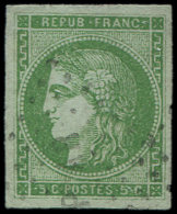 42B   5c. Vert-jaune, R II, Obl. Amb., Frappe Légère, TTB - Altri & Non Classificati