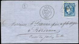 46Ba 20c. Bleu Foncé, T III, R II, Obl. GC 361 S. LAC, Càd T17 BAZAS 25/6/71 Et Cachet De Boite F/2, TTB - Other & Unclassified