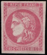 49   80c. Rose, Ch. Légère, Frais Et TB. J - Altri & Non Classificati