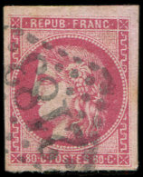 49   80c. Rose, Oblitéré GC 2183, TB - Other & Unclassified