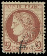 51d   2c. Brun Rouge, Fond Ligné, Obl. Càd Léger, Bon Centrage, TTB - Altri & Non Classificati