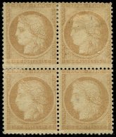 59   15c. Bistre, BLOC De 4, Centrage Moyen, Un T. **, TB. Br - Altri & Non Classificati