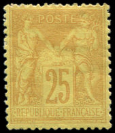 92   25c. Bistre Sur Jaune, Ch. Un Peu Forte, Sinon TB - Altri & Non Classificati