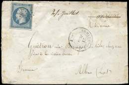 14A  20c. Bleu, T I, Obl. Los. AOF S. Env., Càd ARMEE D'ORIENT Bau F 21/7/55, TB - Other & Unclassified