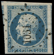 14A  20c. Bleu, T I, Obl. PC 1031, 2 Voisins Et 2 Amorces De Voisins, Superbe - Autres & Non Classés