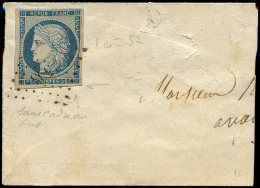 4    25c. Bleu, Filet Inférieur ABSENT, Obl. PC 1593 S. Fragt, TTB - Otros & Sin Clasificación