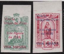 LOTE 2112  ///  (C055)  ESPAÑA PATRIOTICOS PRO AVION *MH  NUEVOS SIN DENTAR Y CON CHARNELA - Republikeinse Uitgaven