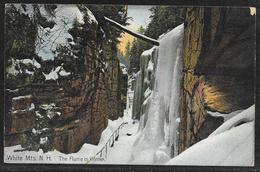 USA - White Mountains - The Flume In Winter - Colour - Early 1900's - Unused - White Mountains