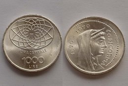 !!! 1000 LIRE 1970 FDC ARGENTO “ ROMA CAPITALE " !!! - 1 000 Liras