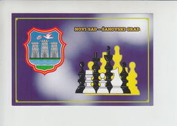 Schach Chess Echecs Schachbrett Schachspiel Postcard (sa138) NOVI SAD - Schach