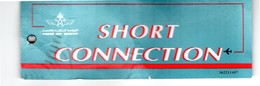 AIR MAROC Label SHORT CONNECTION - Étiquettes à Bagages