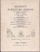Regency Furniture Designs 1803-1826 By John Harris / London 1961 FREE SHIPPING - Livres Sur Les Collections