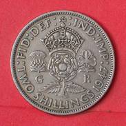 GREAT BRITAIN 2 SHILLINGS 1947 -    KM# 865 - (Nº17388) - J. 1 Florin / 2 Schillings