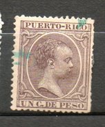 PUERTO RICO Alphonse XIII 1890 N°78 - Puerto Rico