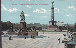 Germany PPC Berlin Bismarckdenkmal Und Siegessäule"Brilliant" Nr. 34 BERLIN W. 1914 (2 Scan) - Tiergarten