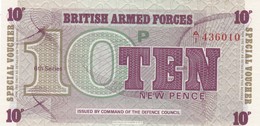 GRAN BRETAGNA BRITISH ARMED FORCES 10 NEW PENCE 6th SERIES FDS - Fuerzas Armadas Británicas & Recibos Especiales