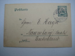 1909, Ganzsache Aus KDARESSALAAM , Rs. Viel Text - Duits-Oost-Afrika
