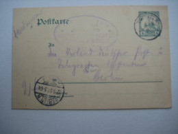 1907   , Ganzsache Aus  TANGA  , Rs. Viel Text - Duits-Oost-Afrika