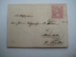 1868  ,  DEETZEBÜLL , Klarer Stempel Auf Brief - Postwaardestukken