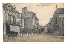 DEUIL  (cpa 95)  Rue De L'église -    - L 1 - Deuil La Barre