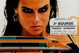 CPM Lardie JIHEL Salon Pirate Tirage Limité En 100 Exemplaires Signés Nu Féminin érotisme 1992 TGV Sancerre CHER - Bourses & Salons De Collections