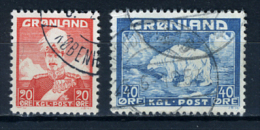 1946 - GROENLANDIA - GREENLAND - GRONLAND - Catg Mi. 26/27 - Used - (T22022015....) - Oblitérés