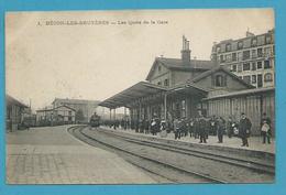 CPA - Chemin De Fer Arrivée Du Train Gare De BECON-LES-BRUYERES 92 - Andere & Zonder Classificatie