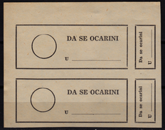 Duty - Customs / Postal LABEL VIGNETTE - 1990´s Yugoslavia -  Not Used / No Gum - Dienstzegels