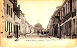 89. Yonne :  Ligny Le Chatel .  Rue De L ' Hotel De Ville . - Ligny Le Chatel