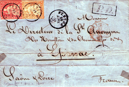 Lettre De Suisse Pour La France - Storia Postale