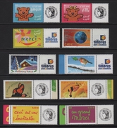 Lot De 10 Timbres Vignettes Personnalisees - Cote + 50 Euros - Unused Stamps