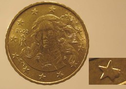 N. 31 ERRORE EURO !! 10 CT. 2002 ITALIA ESUBERO SULLA STELLA !!! - Variëteiten En Curiosa