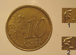 N. 32 ERRORE EURO !!! 10 CT. 2002 ITALIA ISOLA GRECA !!! - Errors And Oddities