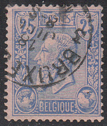 BELGIUM     SCOTT NO. 53      USED      YEAR  1865 - 1869-1888 León Acostado